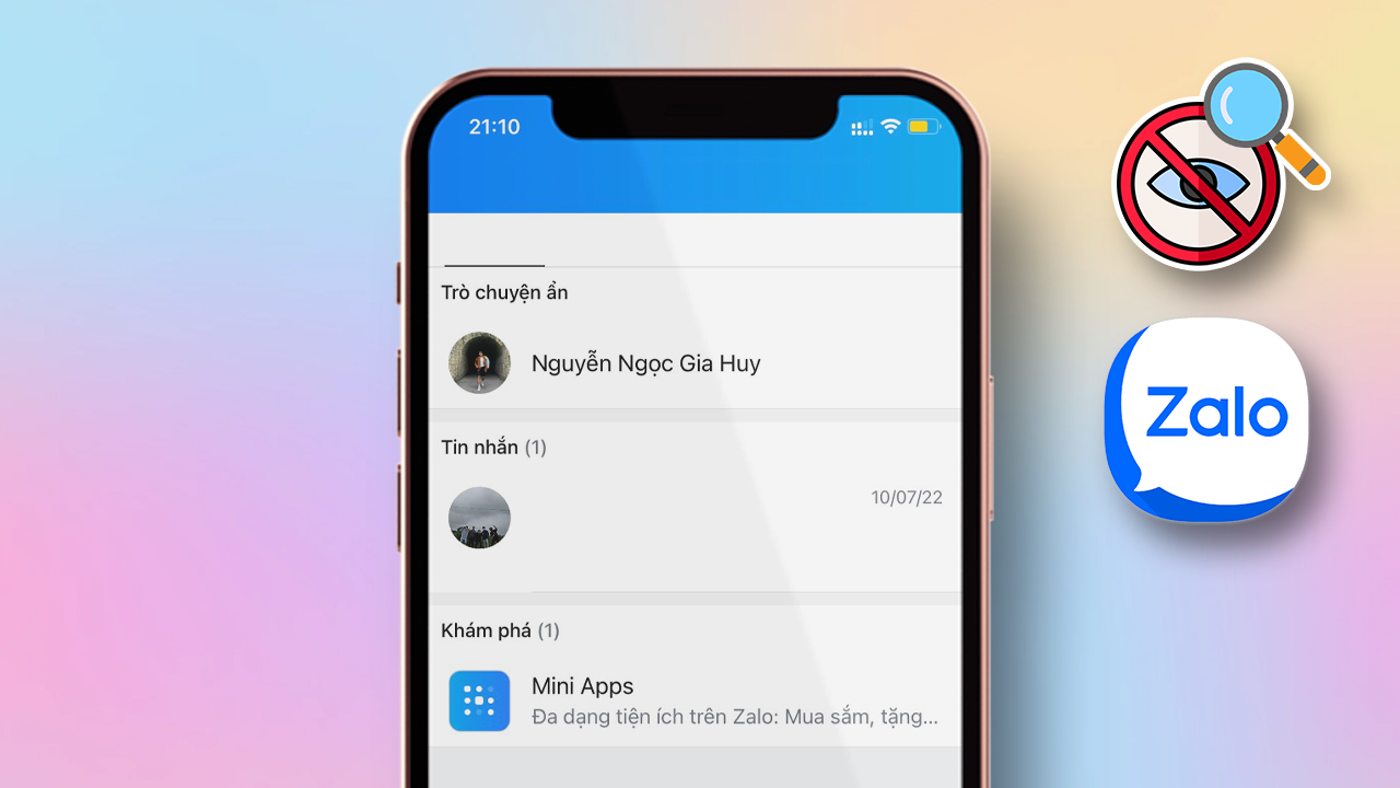 Cách ẩn và tìm lại cuộc trò chuyện bị ẩn trên Zalo cho điện thoại